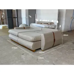 Sofa New Prime Em Linho 4 Lugares Retratil 210cm 78475