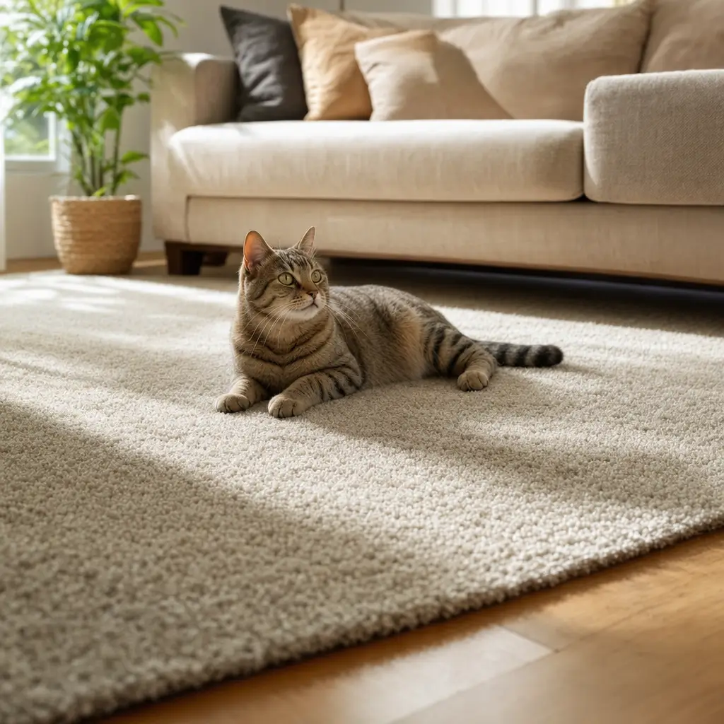Tapete para quem tem gato e limpar sem arranhar gato no tapete