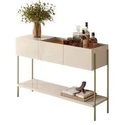 Aparador Porto 3 Portas Madetec Cinamomo Off White 25224