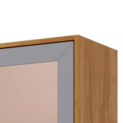 Armario Aereo Brilhante 80cm 2 Portas Com Vidro Reflecta Mgm 52038