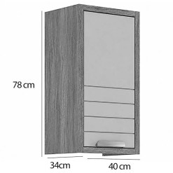 Armario Aereo Eloise 40cm 1 Porta Mgm 67146