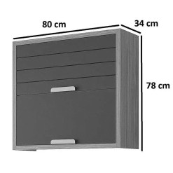 Armario Aereo Eloise 80cm 2 Portas Mgm 98293