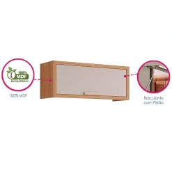 Armario Aereo Eloise 80cm Geladeira 1 Porta Mgm 93806