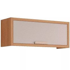 Armario Aereo Eloise 80cm Geladeira 1 Porta Mgm Cinamomo Off White 99841