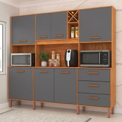 Armario De Cozinha Modena 7 Portas 3 Gavetas Fellicci 14254
