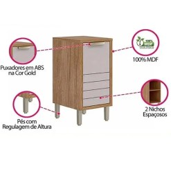 Balcao Eloise 40cm 1 Porta Mgm 56073