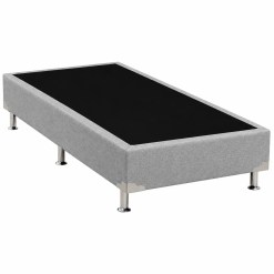Base Box Universal Solteiro Em Linhao 37x188x88cm Alto Nivel Cinza 35334