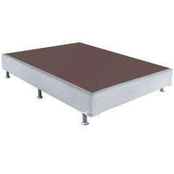 Base Sommier Casal Em Corino 48x188x138cm Ortobom Branco 70631