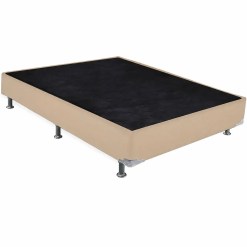 Base Viuva Cama Corino Box Universal 25x128x188 Bege 22755