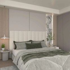 Cabeceira Concept Casal Queen King Em Linho Gelius 11282