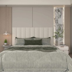 Cabeceira Concept Casal Queen King Em Linho Gelius 12749