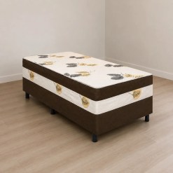 Cama Box Sonho Bom Solteiro 88x188x55cm Nosso Sonho 91679