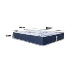 Colchao Clean Casal Com Molas Ensacadas 138x188x32cm Lestespuma 26044