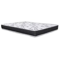 Colchao Extra Firme Casal 138x188x18cm Lestespuma Branco Com Preto 42085