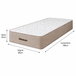 Colchao Fit 2 0 Solteiro 88x188x20cm Ortobom 75604