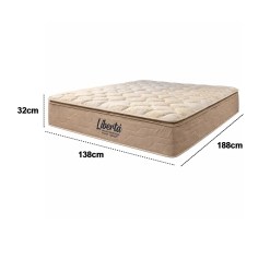 Colchao Liberta Casal Com Molas Ensacadas 32x188x138 Inovaflex 14530