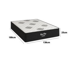 Colchao Star Plus Casal Com Molas Ensacadas 25x188x138cm Inovaflex 65135
