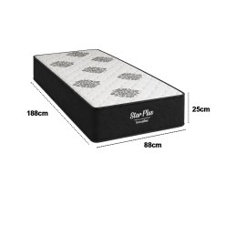 Colchao Star Plus Solteiro Com Molas Ensacadas 25x188x88cm Inovaflex 15085