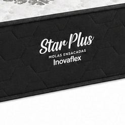 Colchao Star Plus Solteiro Com Molas Ensacadas 25x188x88cm Inovaflex 45191