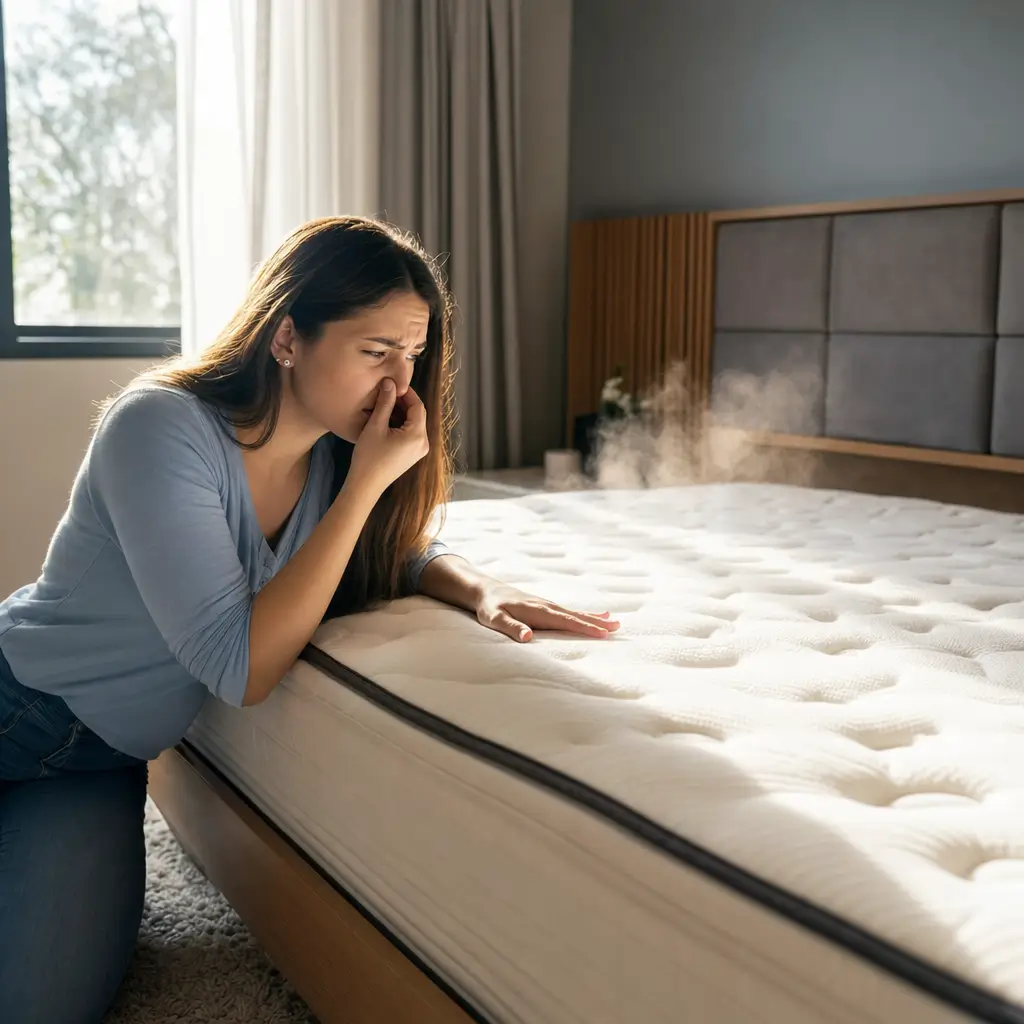Colchão novo com cheiro forte é normal como tirar mulher cheirando colchão
