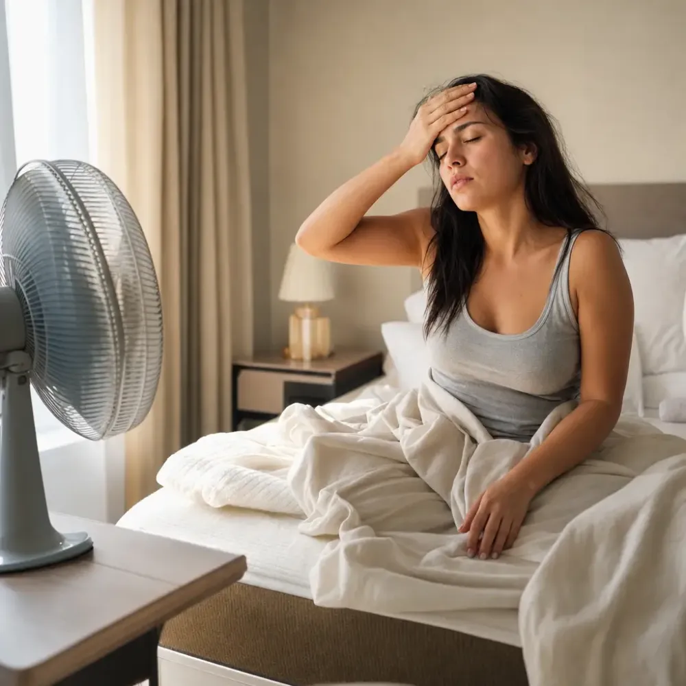 Colchão viscoelástico esquenta? por que acontece mulher com calor na cama com ventilador