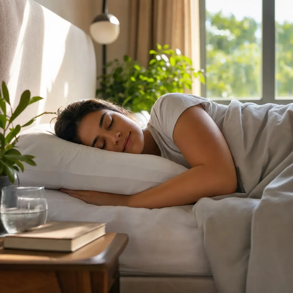 Como escolher travesseiro para dormir de lado altura ideal mulher dormindo de lado