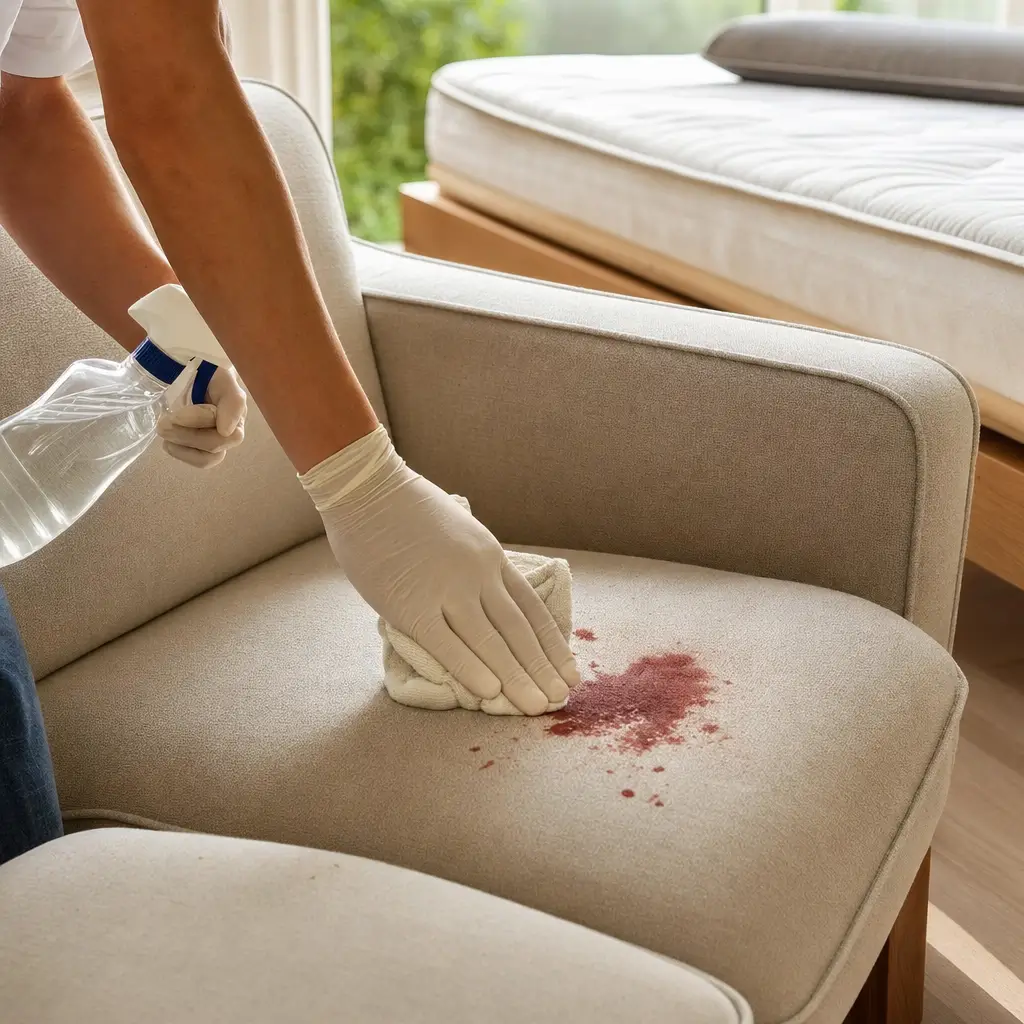 Como tirar mancha de sangue do sofá e do colchão sem espalhar