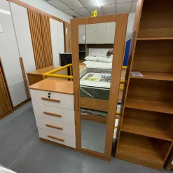 Comoda Belize 4 Gavetas 1 Porta Com Espelho Albatroz 76707