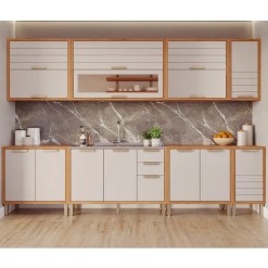 Cozinha Eloise Completa 8 Pecas 11 Portas 5 Gavetas Mgm 84387