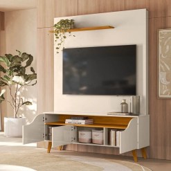 Estante Home Polo Para Tv Ate 55 Polegadas 3 Portas Madetec 97932