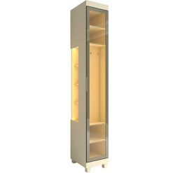 Guarda Roupa Imperatriz Modulo 1 Porta Reflecta Com Led Gelius Off White 56900