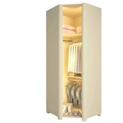 Guarda Roupa Innova Modulo 1 Porta Reflecta Canto Com Led Gelius 98371