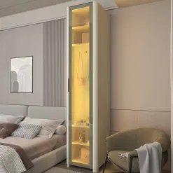 Guarda Roupa Innova Modulo 1 Porta Reflecta Com Nicho E Led Gelius 38405