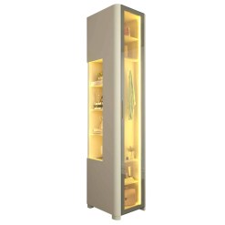 Guarda Roupa Innova Modulo 1 Porta Reflecta Com Nicho E Led Gelius Off White 73320