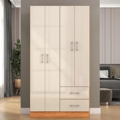 Guarda Roupa Panama Solteiro 4 Portas 2 Gavetas Fellicci 54178