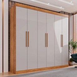 Guarda Roupa Roma Casal 6 Portas 4 Gavetas Salleto 36291