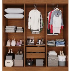 Guarda Roupa Roma New Casal 6 Portas 2 Gavetas Salleto 79452