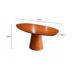 Mesa Amora Agata Cone Universo Decor 160x90cm 49433