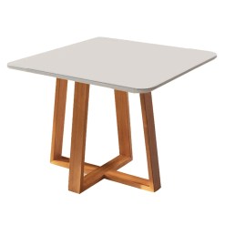 Mesa Atenas 90x90cm Mundial Mel Off White 59584