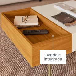 Mesa De Centro Leme Retangular Madetec 10669