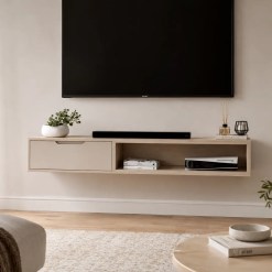 Nicho Suspenso Liso 140cm Com 1 Gaveta Jb Bechara 52308