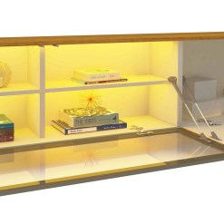 Painel Luminare Com 2 Torres Para Tv Ate 85 Polegadas Com Led 5 Portas Gelius 82595