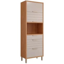 Paneleiro Eloise 3 Portas 2 Gavetas Mgm Cinamomo Off White 95671