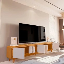 Rack Liv 220cm Para Tv Ate 75 Polegadas 4 Portas Edn 67154