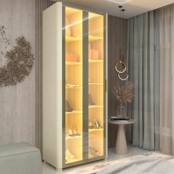 Sapateira Innova Reflecta 2 Portas Com Led Gelius 51906