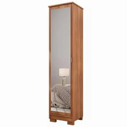 Sapateira Lia 1 Porta Com Espelho Mgm Cinamomo 52944