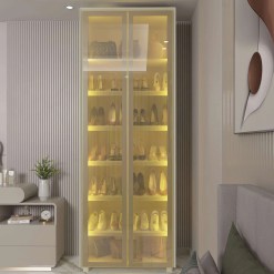 Sapateira Magnifica 2 Portas Reflecta Com Led Gelius 45284