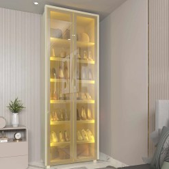 Sapateira Magnifica 2 Portas Reflecta Com Led Gelius 63131