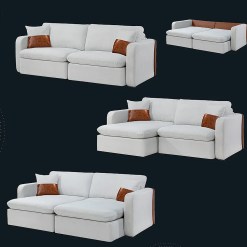 Sofa Cama Gaya 230cm Em Veludo 4 Lugares Retratil E Reclinavel Innove 42375