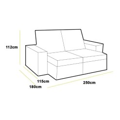 Sofa Ferrara Plus 250cm Em Linho Com Molas Ensacadas 4 Lugares Retratil E Reclinavel Imperio 28136